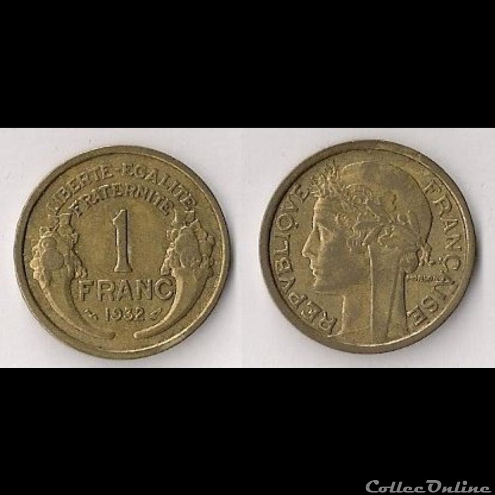1 Franc Morlon Bronze/Alu 1932 monnaie france moderne 1 franc morlon bronze alu 1932