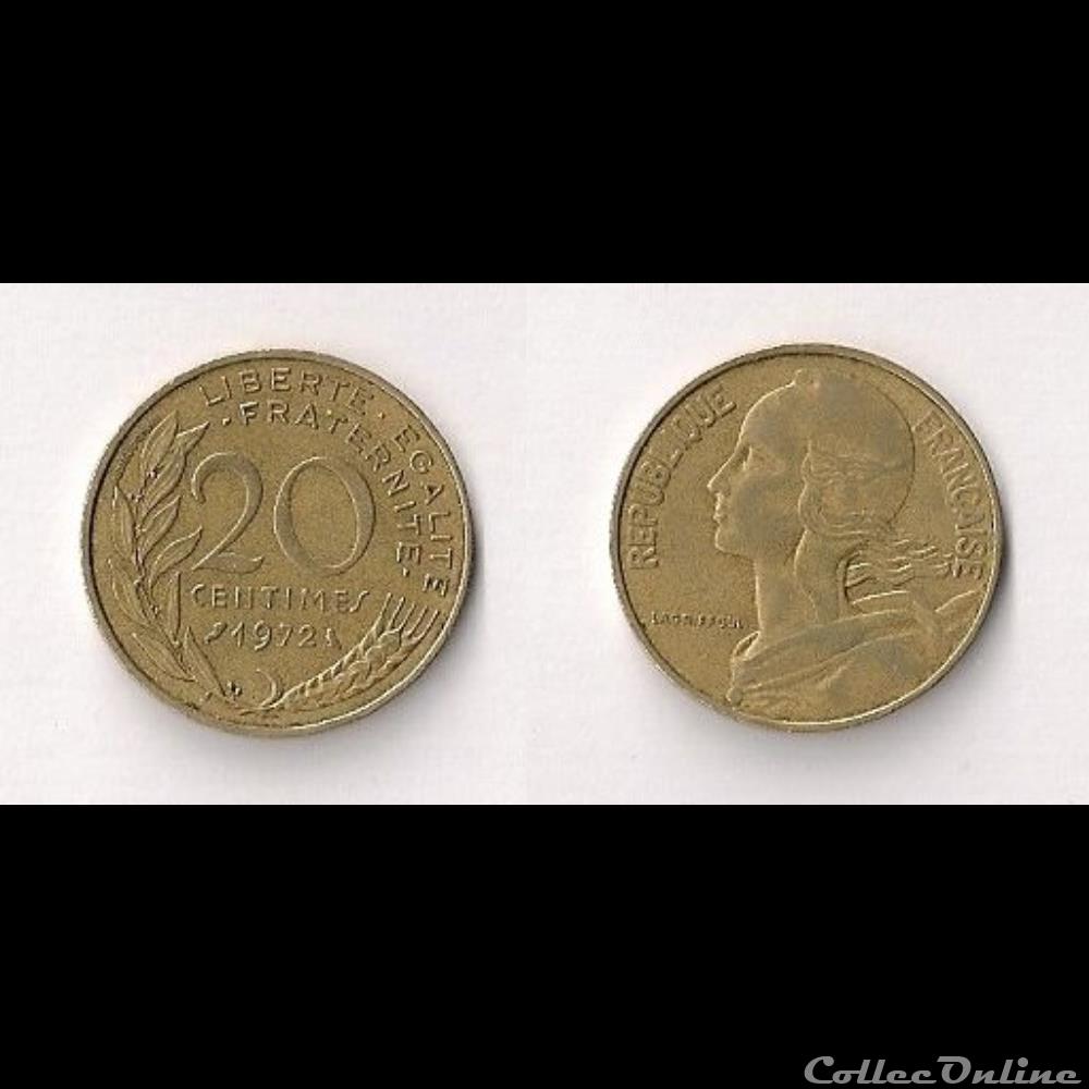 20 Cts Marianne 1972 monnaie france moderne 20 cts marianne 1972