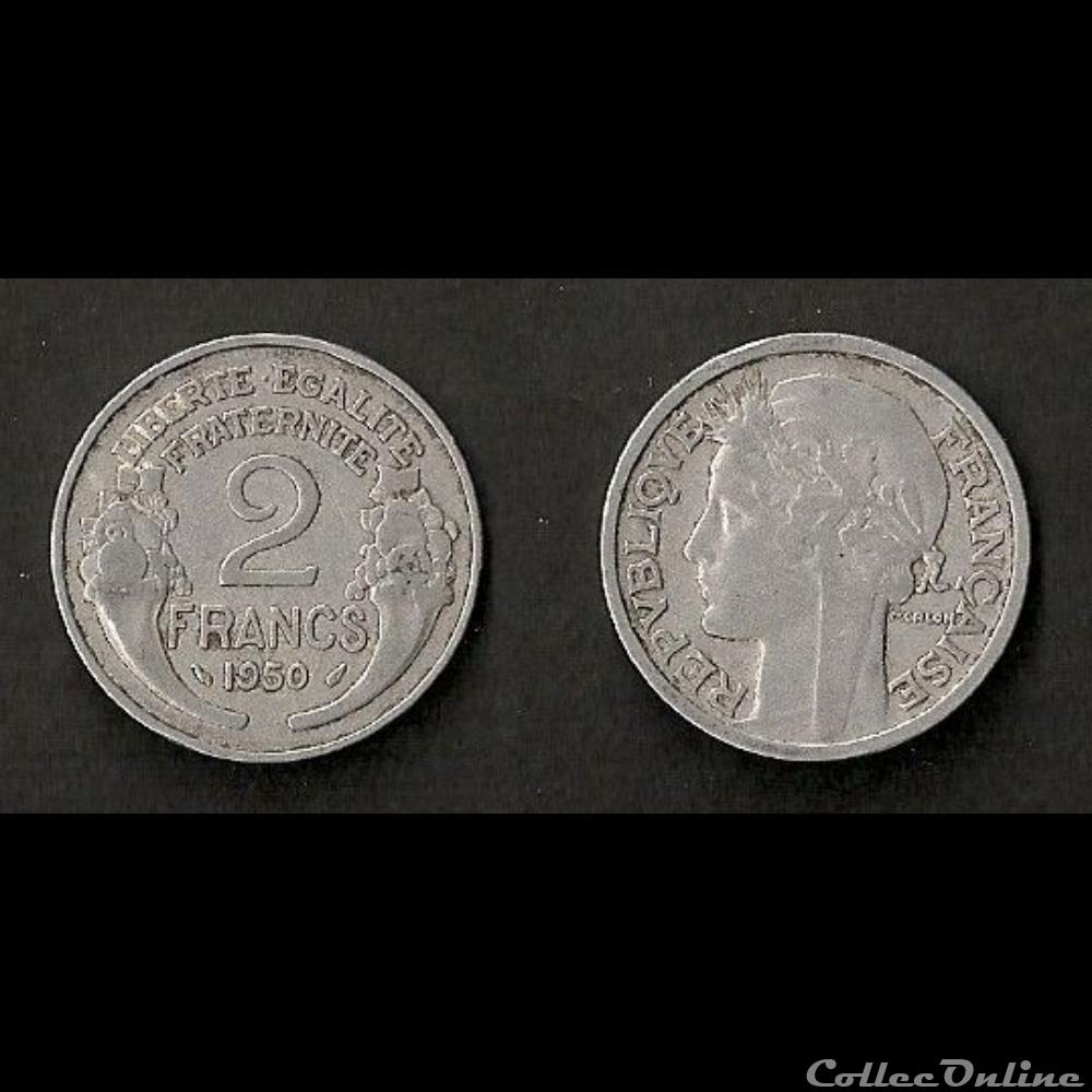2 Francs Morlon Aluminium 1950 monnaie france moderne 2 francs morlon aluminium 1950