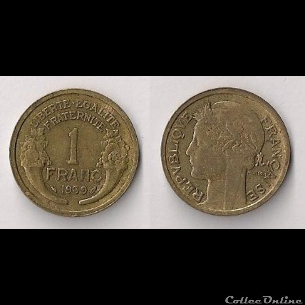 1 Franc Morlon Bronze/Alu 1939 monnaie france moderne 1 franc morlon bronze alu 1939