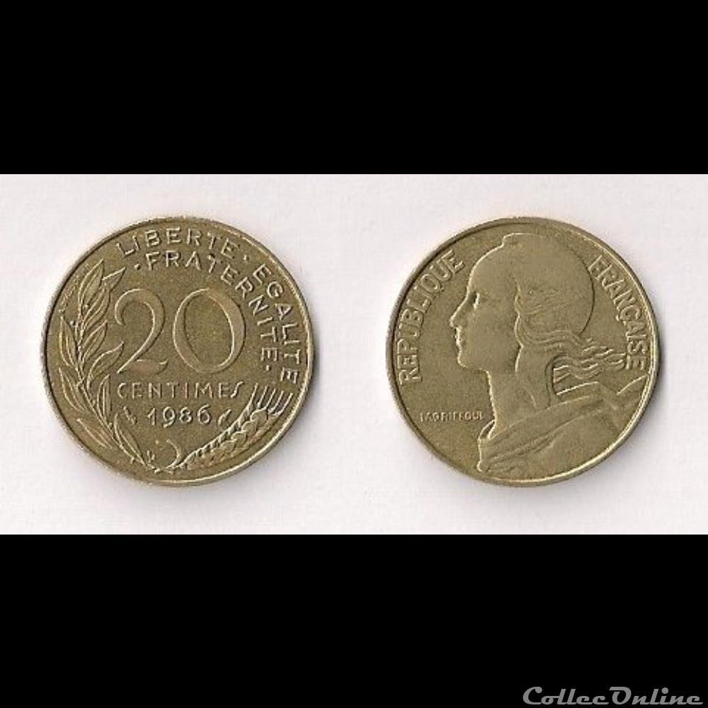 20 Cts Marianne 1986 monnaie france moderne 20 cts marianne 1986