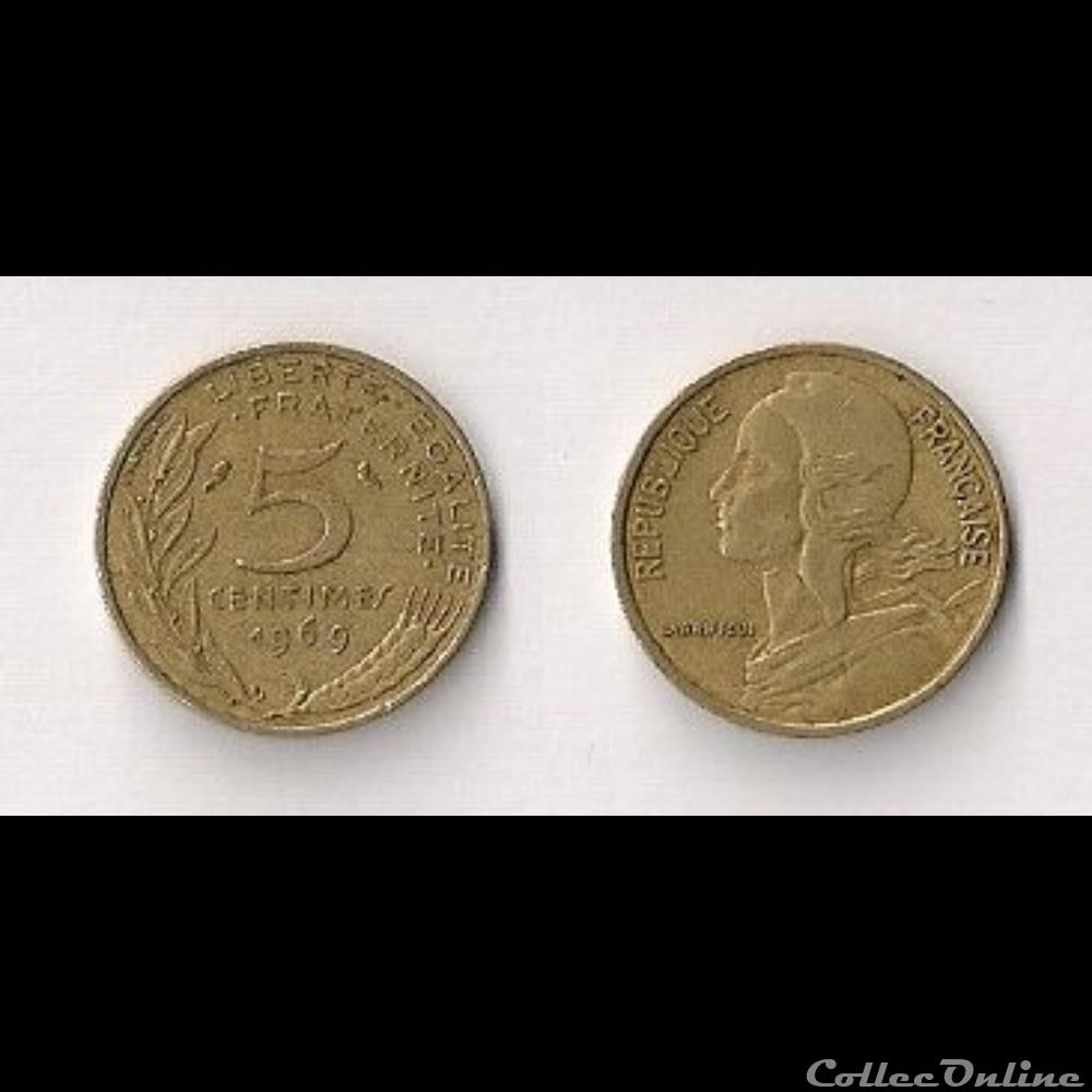 5 Cts Marianne 1969 monnaie france moderne 5 cts marianne 1969