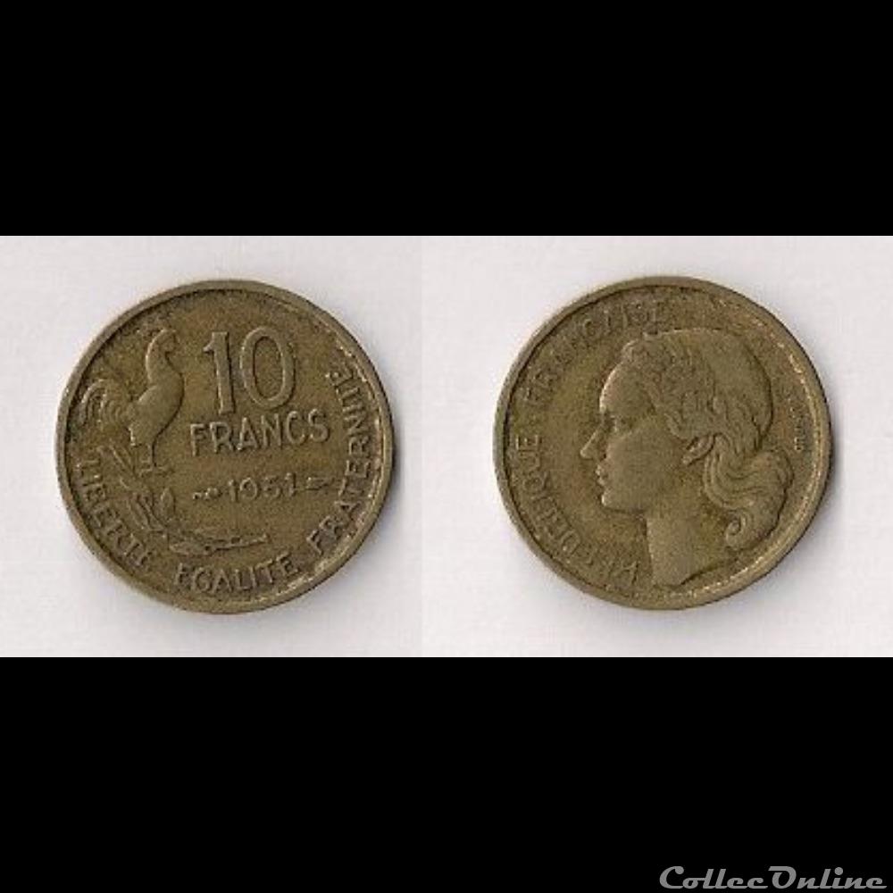 10 Francs Guiraud 1951 monnaie france moderne 10 francs guiraud 1951