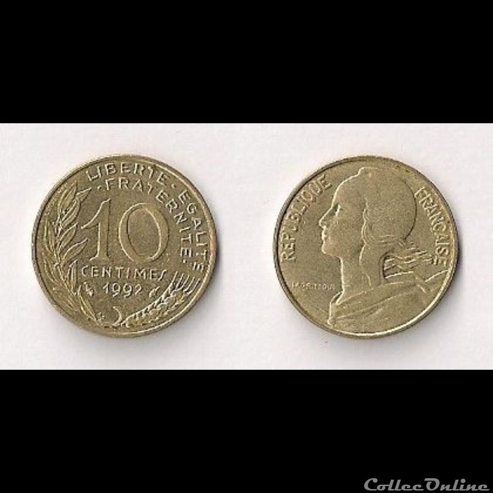 monnaie france moderne 10 cts marianne 1992