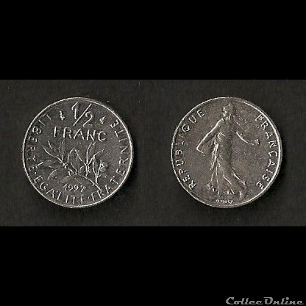 1/2 Franc Semeuse 1997 monnaie france moderne 1 2 franc semeuse 1997