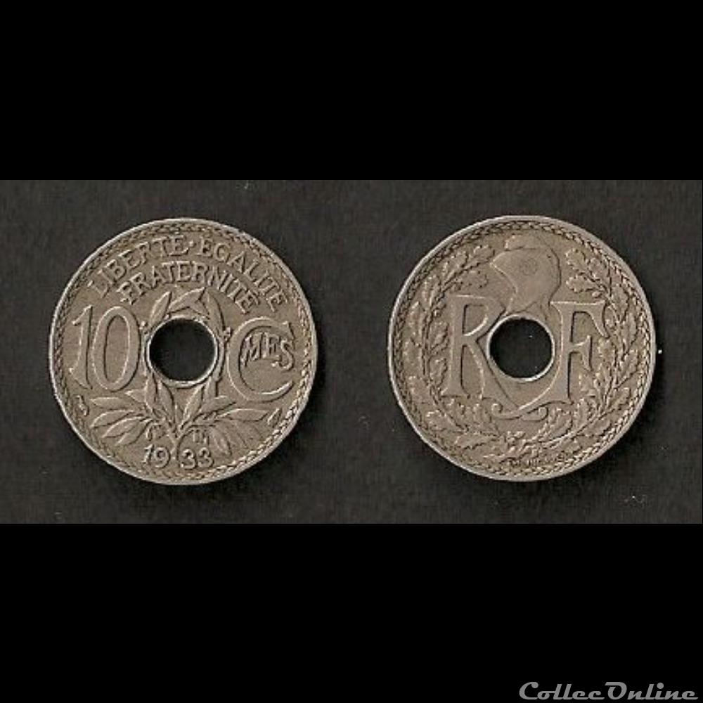 10 Cts Lindauer 1933 monnaie france moderne 10 cts lindauer 1933