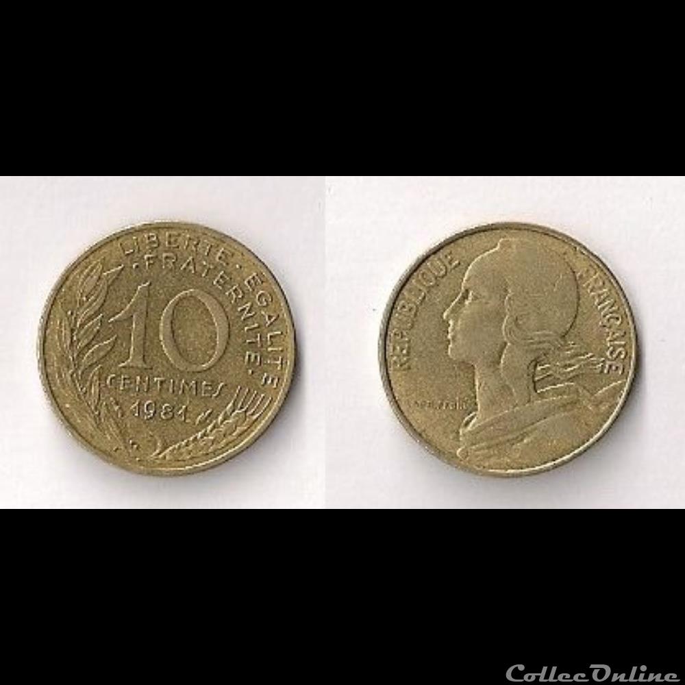 monnaie france moderne 10 cts marianne 1981