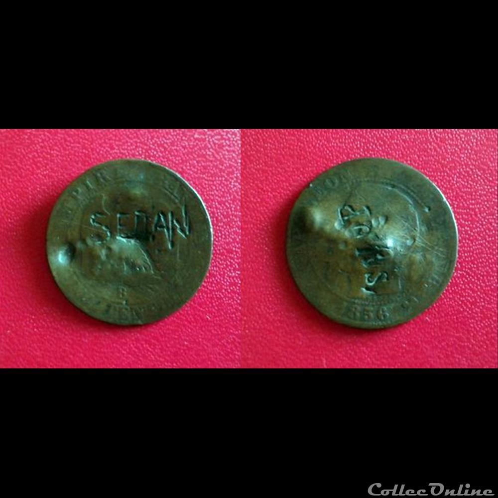 5 Cts Napoléon III 1856B Regravée "SEDAN" et "SALOP" monnaie france moderne 5 cts napoleon iii 1856b regravee sedan et salop