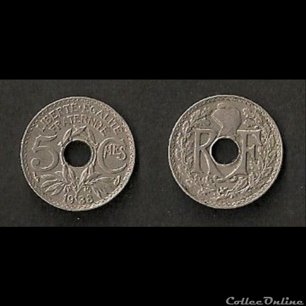 5 Centimes Lindauer 1938 monnaie france moderne 5 centimes lindauer 1938