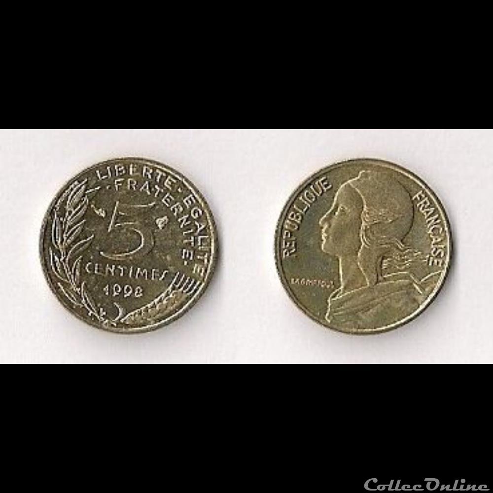 5 Cts Marianne 1998 monnaie france moderne 5 cts marianne 1998