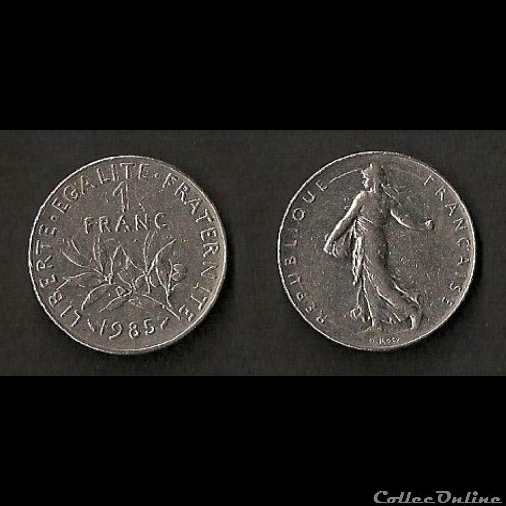 1 Franc Semeuse 1985 monnaie france moderne 1 franc semeuse 1985
