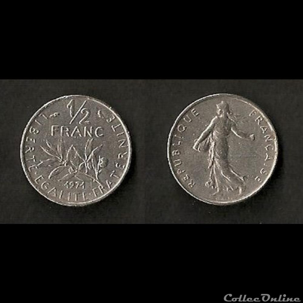 1/2 Franc Semeuse 1971 monnaie france moderne 1 2 franc semeuse 1971