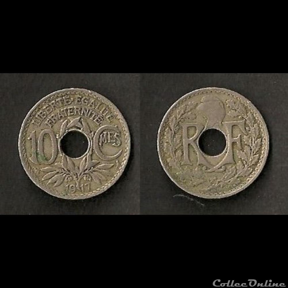 10 Cts Lindauer 1917 monnaie france moderne 10 cts lindauer 1917