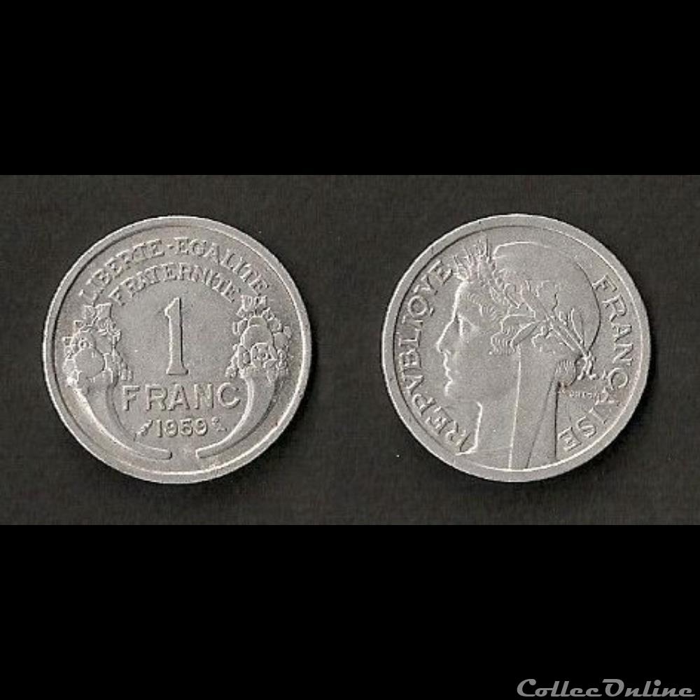1 Franc Morlon Alu 1959 monnaie france moderne 1 franc morlon alu 1959