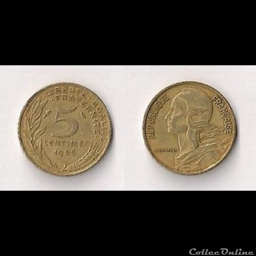 5 Cts Marianne 1966 monnaie france moderne 5 cts marianne 1966