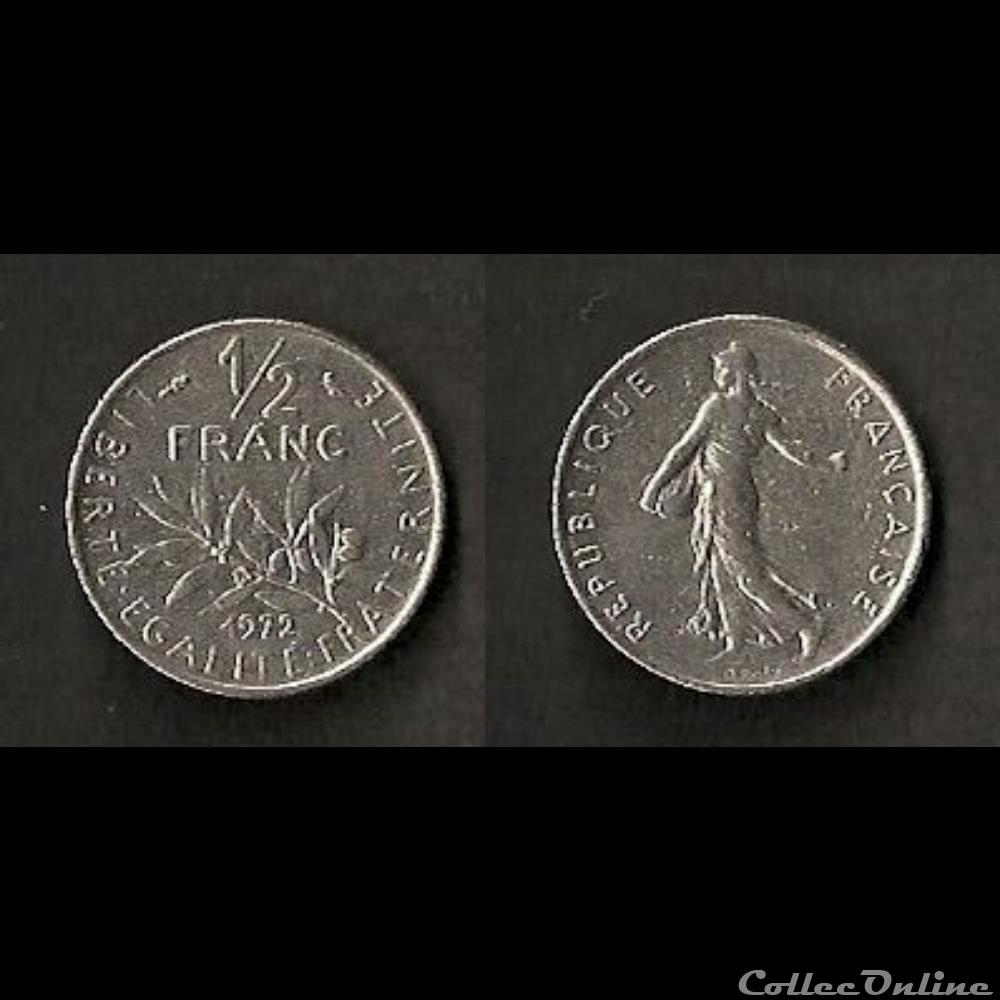 1/2 Franc Semeuse 1972 monnaie france moderne 1 2 franc semeuse 1972