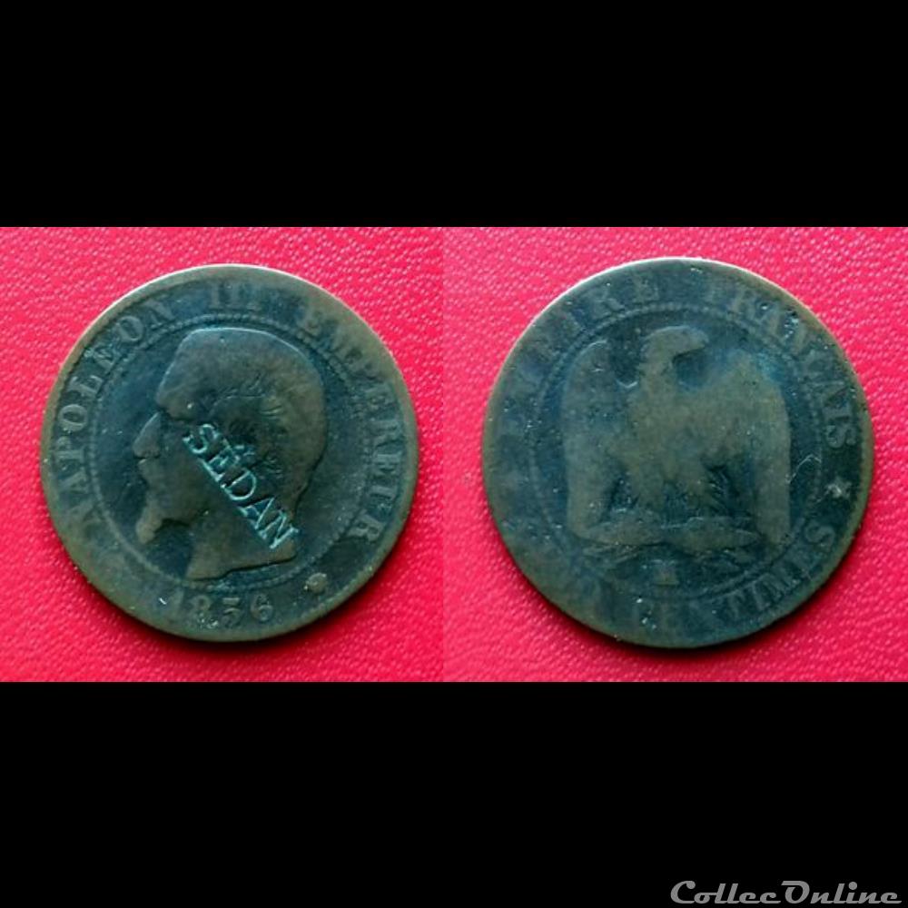 monnaie 5 cts napoleon iii contremarquee sedan