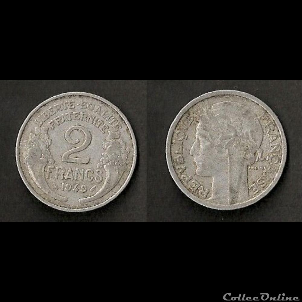2 Francs Morlon Aluminium 1949 monnaie france moderne 2 francs morlon aluminium 1949