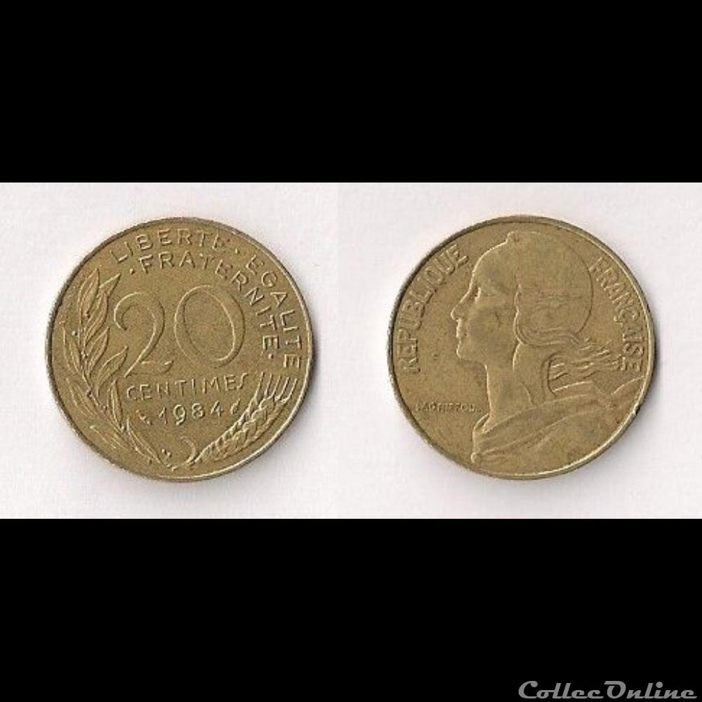 20 Cts Marianne 1984 monnaie france moderne 20 cts marianne 1984