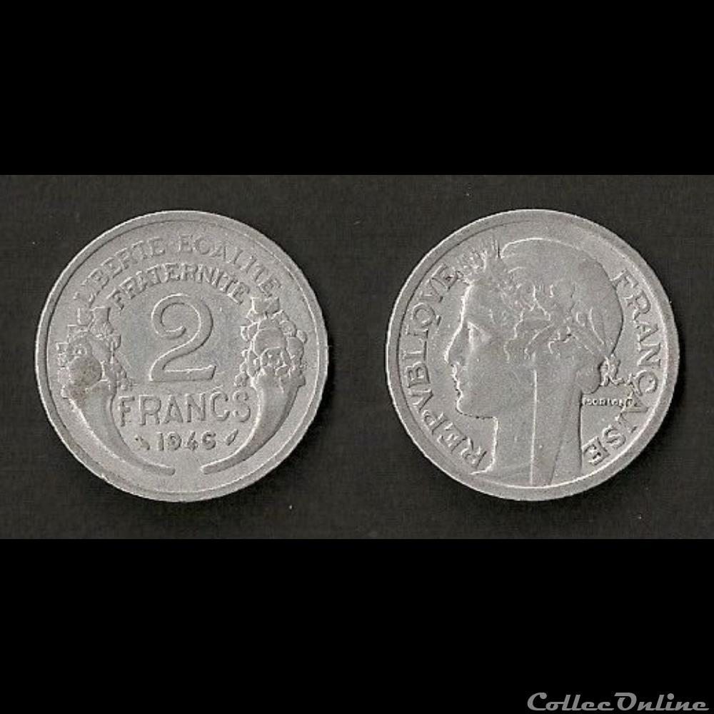 2 Francs Morlon Aluminium 1946 monnaie france moderne 2 francs morlon aluminium 1946