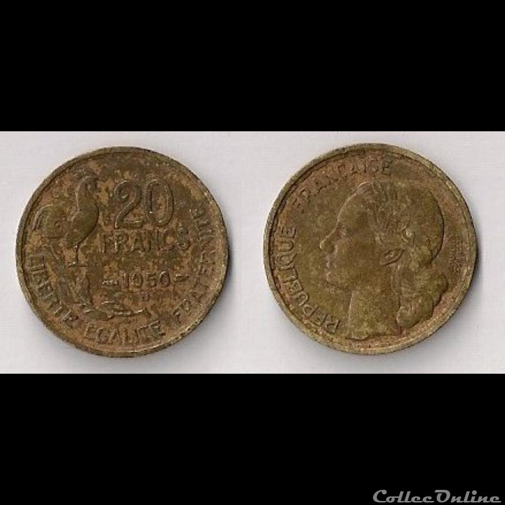 monnaie france moderne 20 francs george guiraud 1950 b 3 faucilles