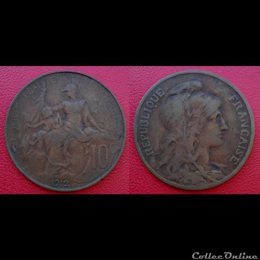 10 Cts Daniel-Dupuis 1912 monnaie france moderne 10 cts daniel dupuis 1912