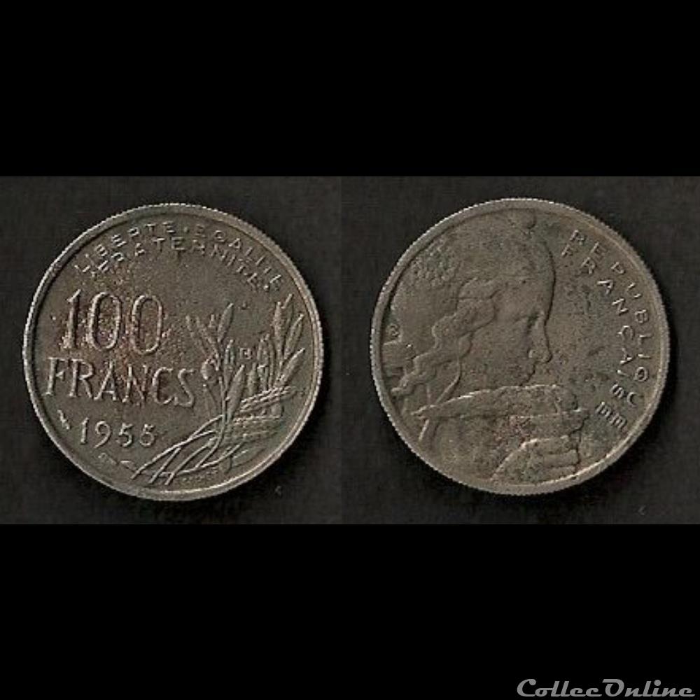 100 Francs Cochet 1955 B - Coins - World - France - Quatrième République