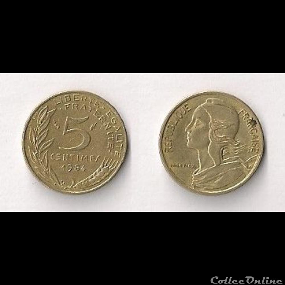 monnaie france moderne 5 cts marianne 1984
