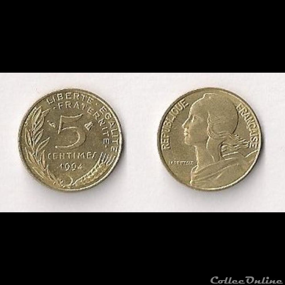 5 Cts Marianne 1994 Abeille monnaie france moderne 5 cts marianne 1994 abeille