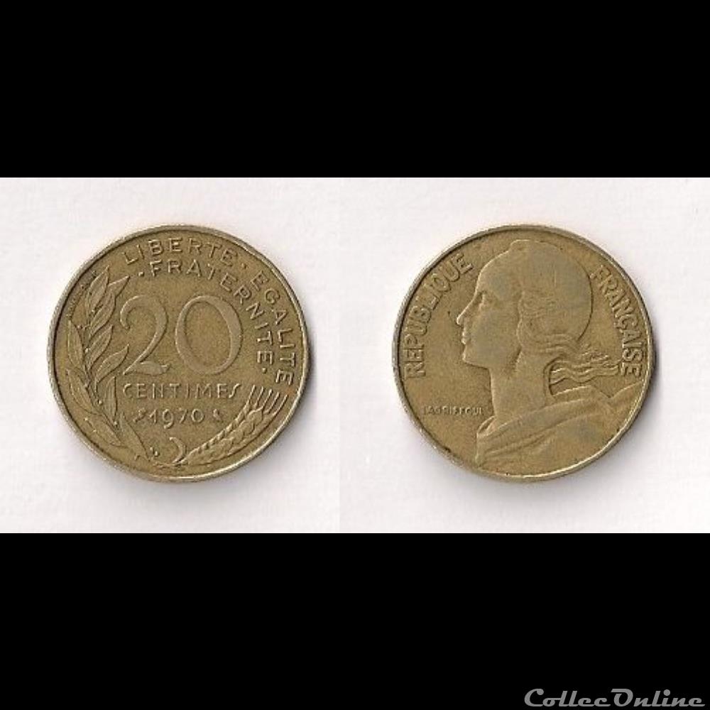 20 Cts Marianne 1970 monnaie france moderne 20 cts marianne 1970