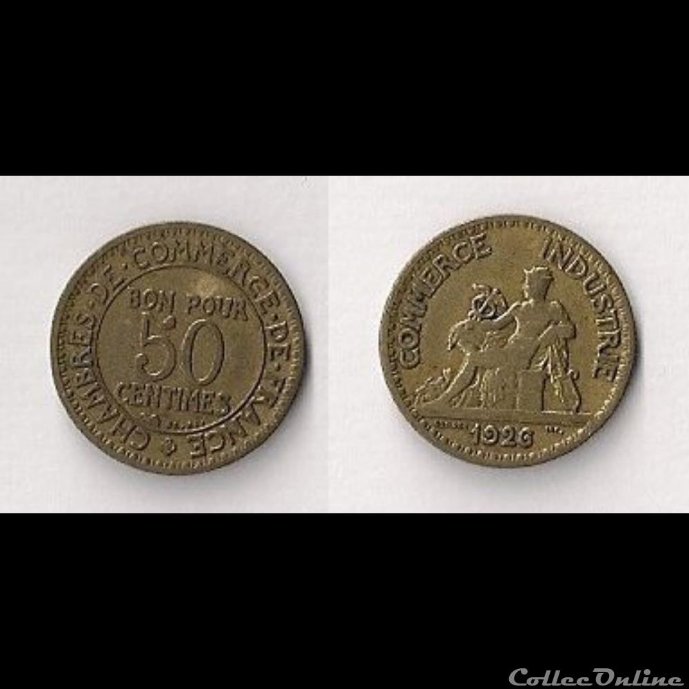 50 Cts Chambres de Commerce 1926 monnaie france moderne 50 cts chambres de commerce 1926
