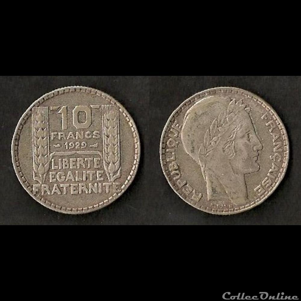 monnaie france moderne 10 francs turin argent 1929