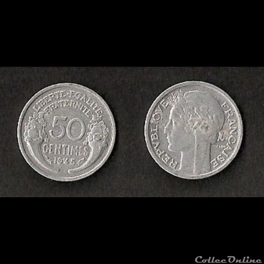 50 Cts Morlon Alu 1945 monnaie france moderne 50 cts morlon alu 1945
