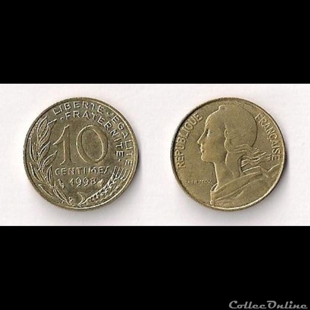 monnaie france moderne 10 cts marianne 1998