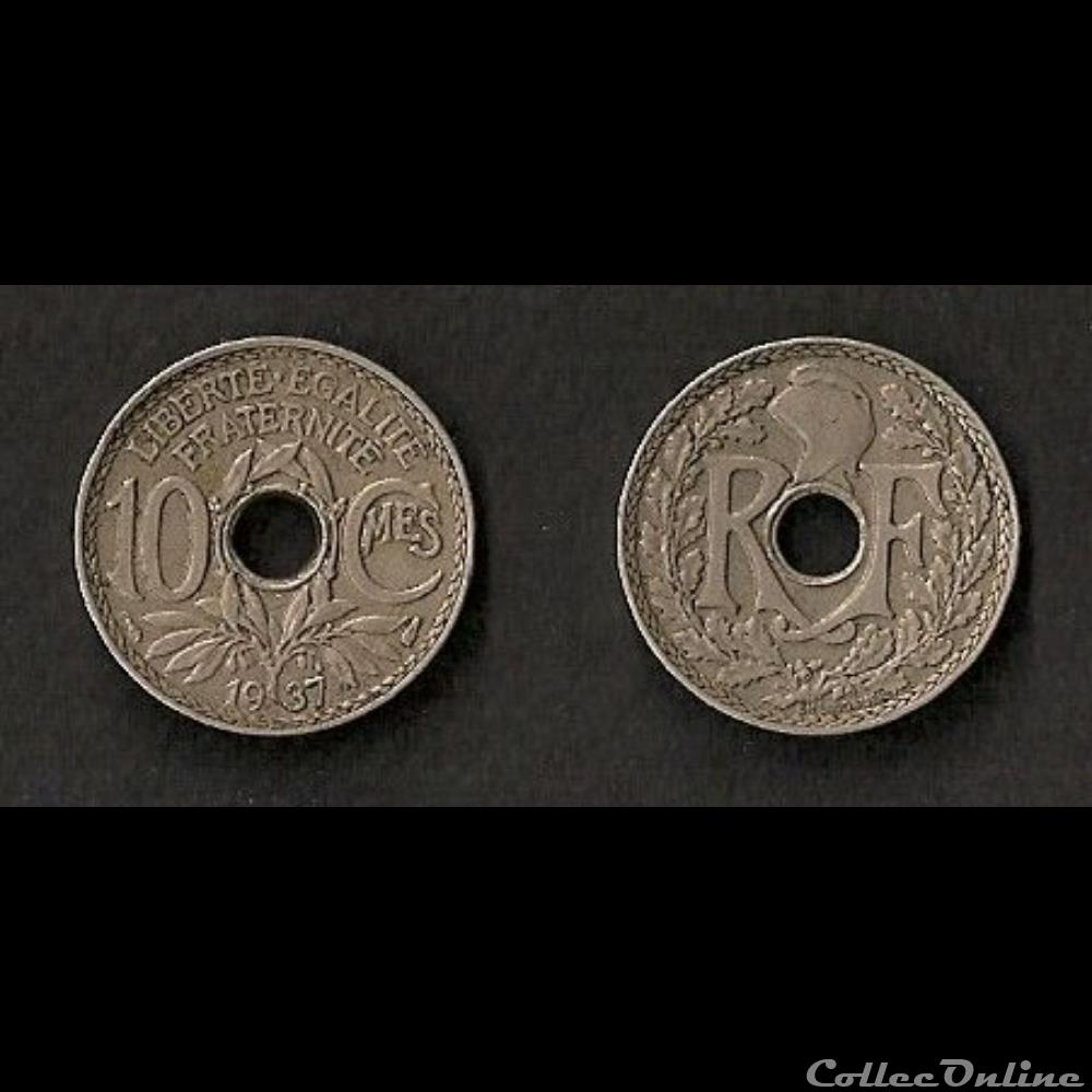 10 Cts Lindauer 1937 monnaie france moderne 10 cts lindauer 1937