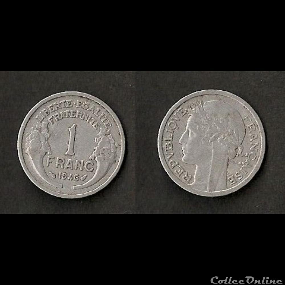 1 Franc Morlon Alu 1946 monnaie france moderne 1 franc morlon alu 1946