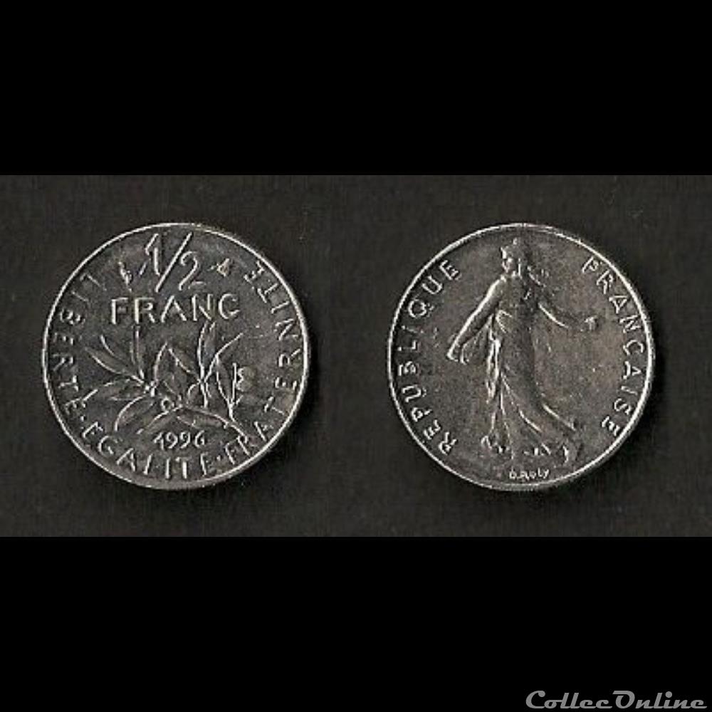 1/2 Franc Semeuse 1996 monnaie france moderne 1 2 franc semeuse 1996