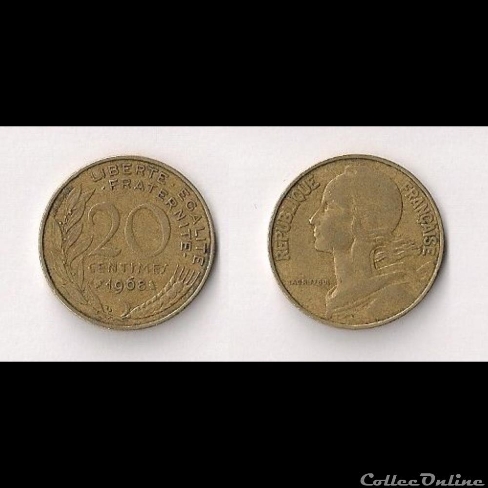 20 Cts Marianne 1968 monnaie france moderne 20 cts marianne 1968