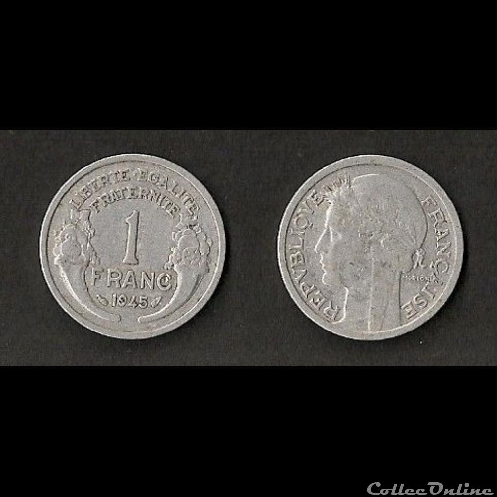 1 Franc Morlon Alu 1945 monnaie france moderne 1 franc morlon alu 1945