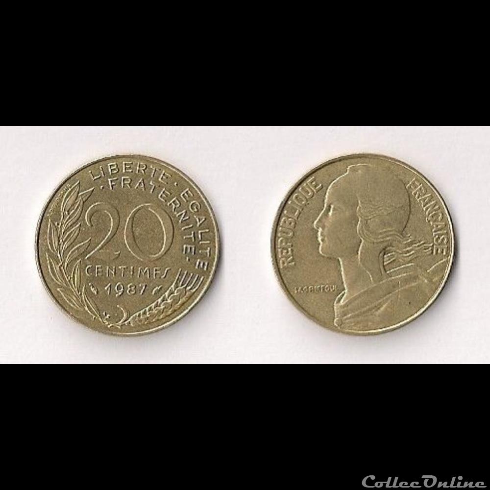 20 Cts Marianne 1987 monnaie france moderne 20 cts marianne 1987
