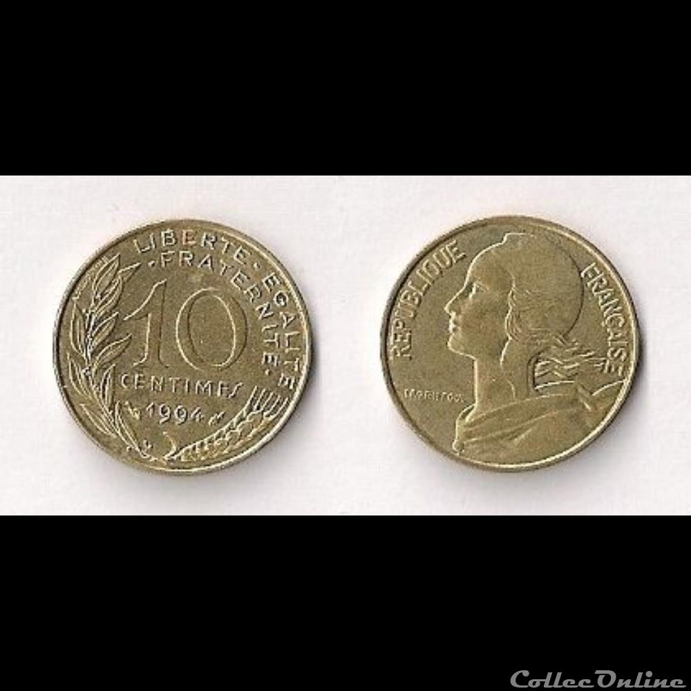 10 Cts Marianne 1994 Dauphin monnaie france moderne 10 cts marianne 1994 dauphin