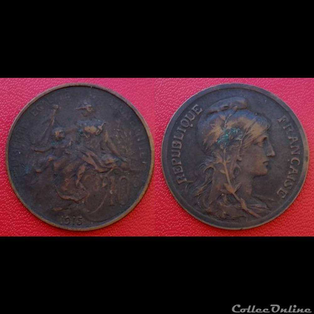 10 Cts Daniel-Dupuis 1915 monnaie france moderne 10 cts daniel dupuis 1915