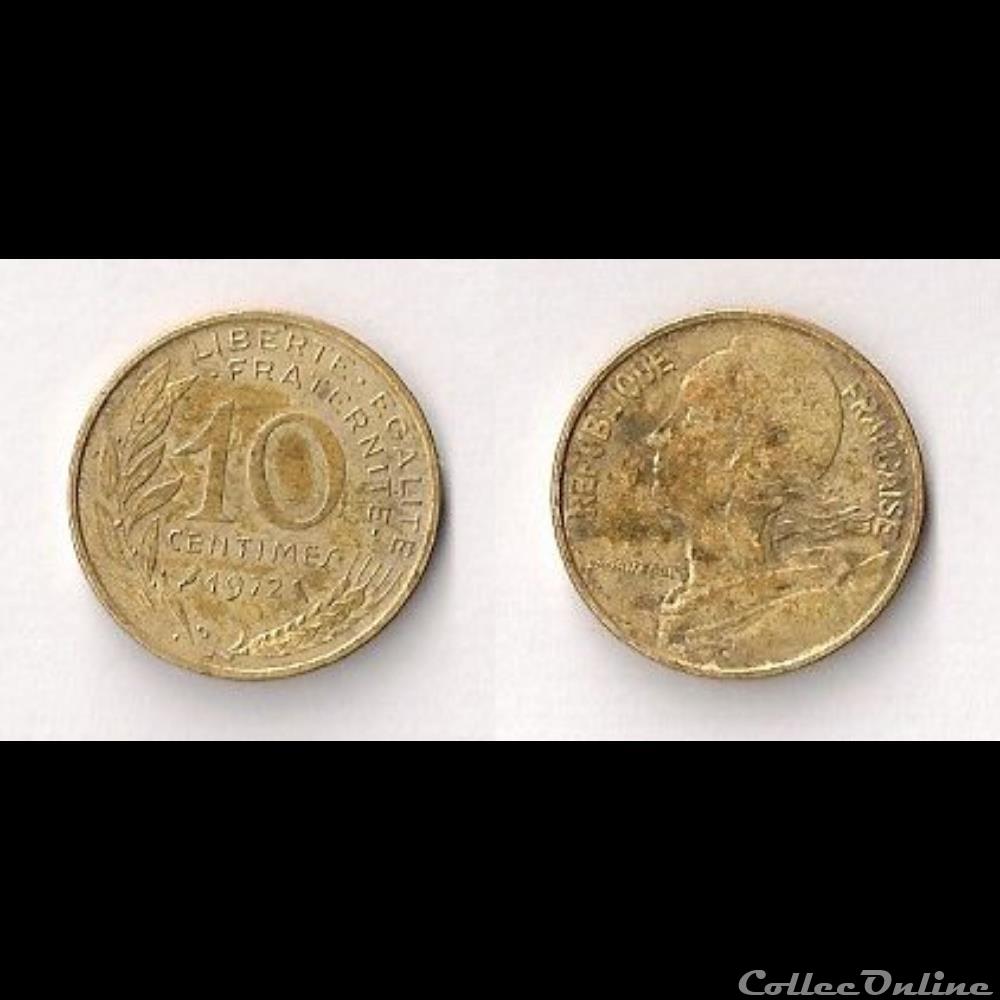 monnaie france moderne 10 cts marianne 1972