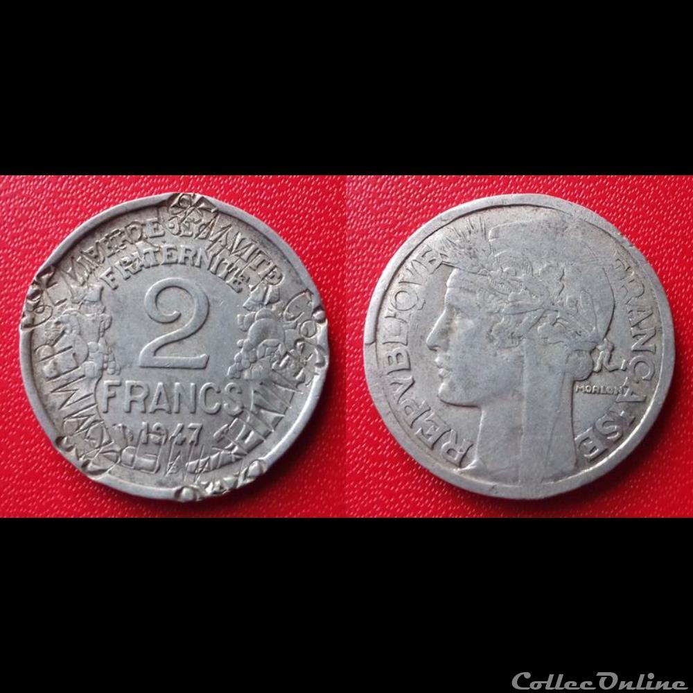 2F Morlon Contremarquée "GEMMER G8" monnaie france moderne 2f morlon contremarquee gemmer g8