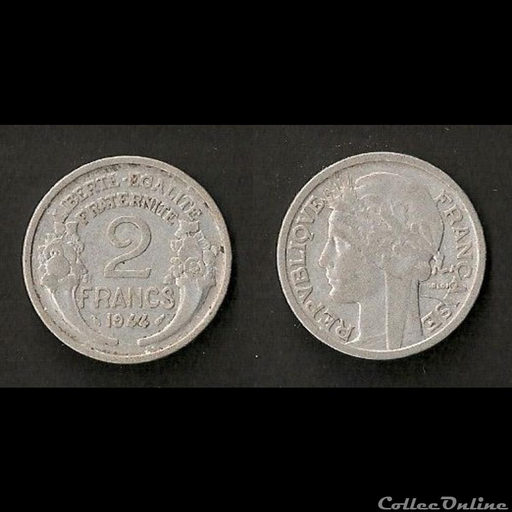 2 Francs Morlon Aluminium 1944 monnaie france moderne 2 francs morlon aluminium 1944