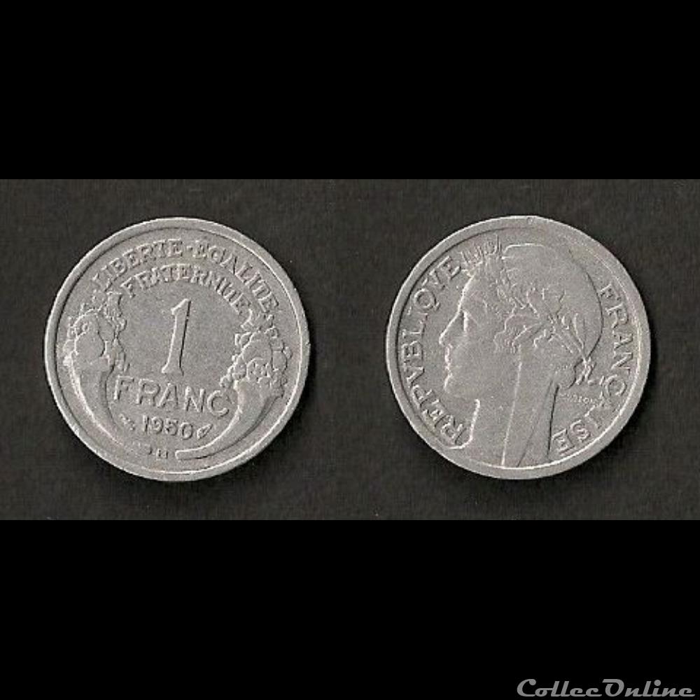 1 Franc Morlon Alu 1950 B monnaie france moderne 1 franc morlon alu 1950 b