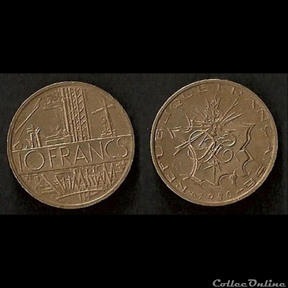10 Francs Mathieu 1980 (Tranche A) monnaie france moderne 10 francs mathieu 1980 tranche a