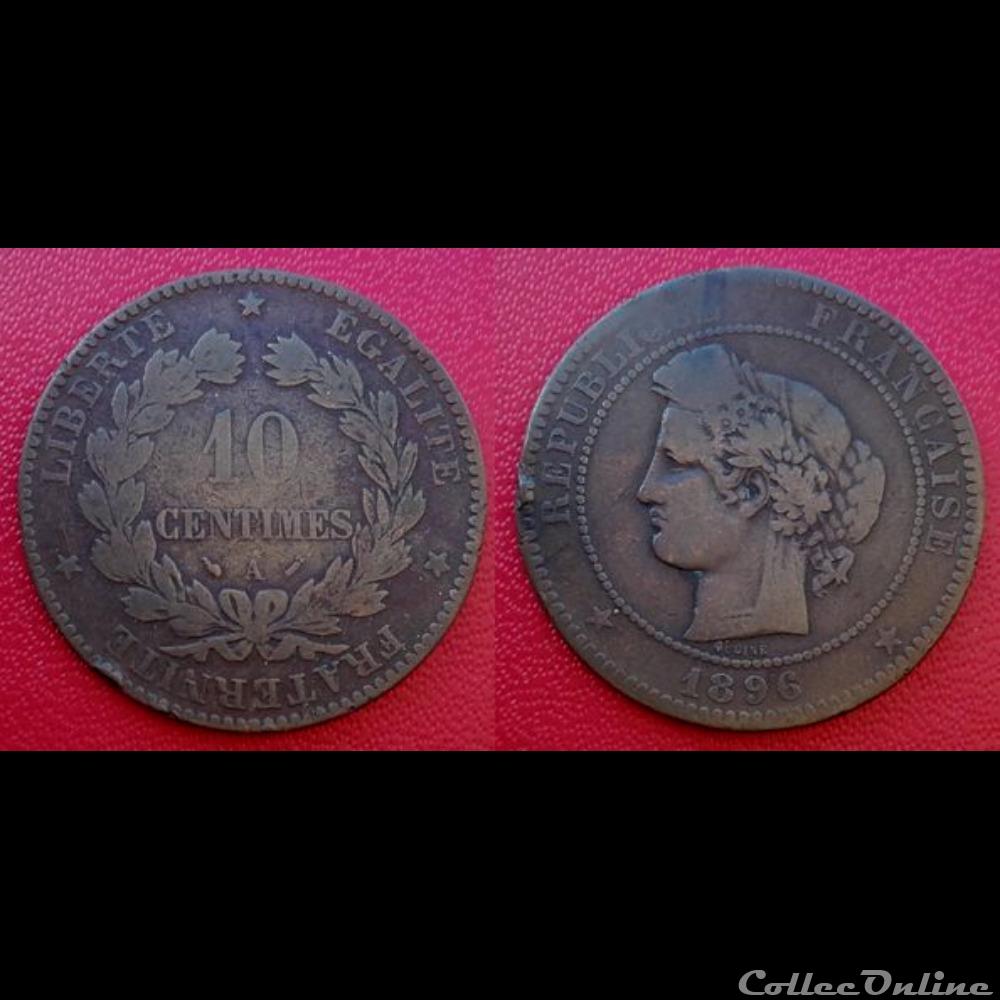 10 Cts Cérès 1896 A monnaie france moderne 10 cts ceres 1896 a