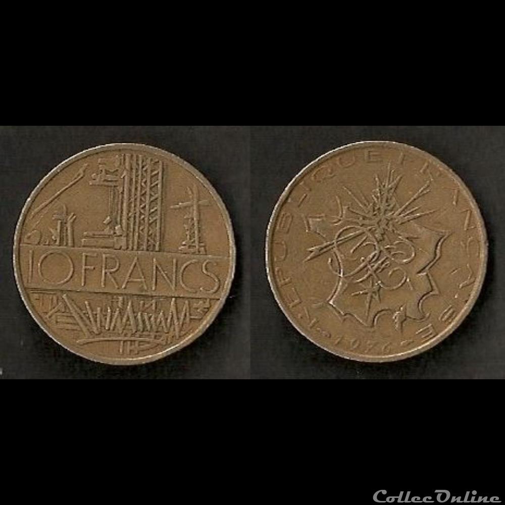 10 Francs Mathieu 1976 (Tranche B) monnaie france moderne 10 francs mathieu 1976 tranche b