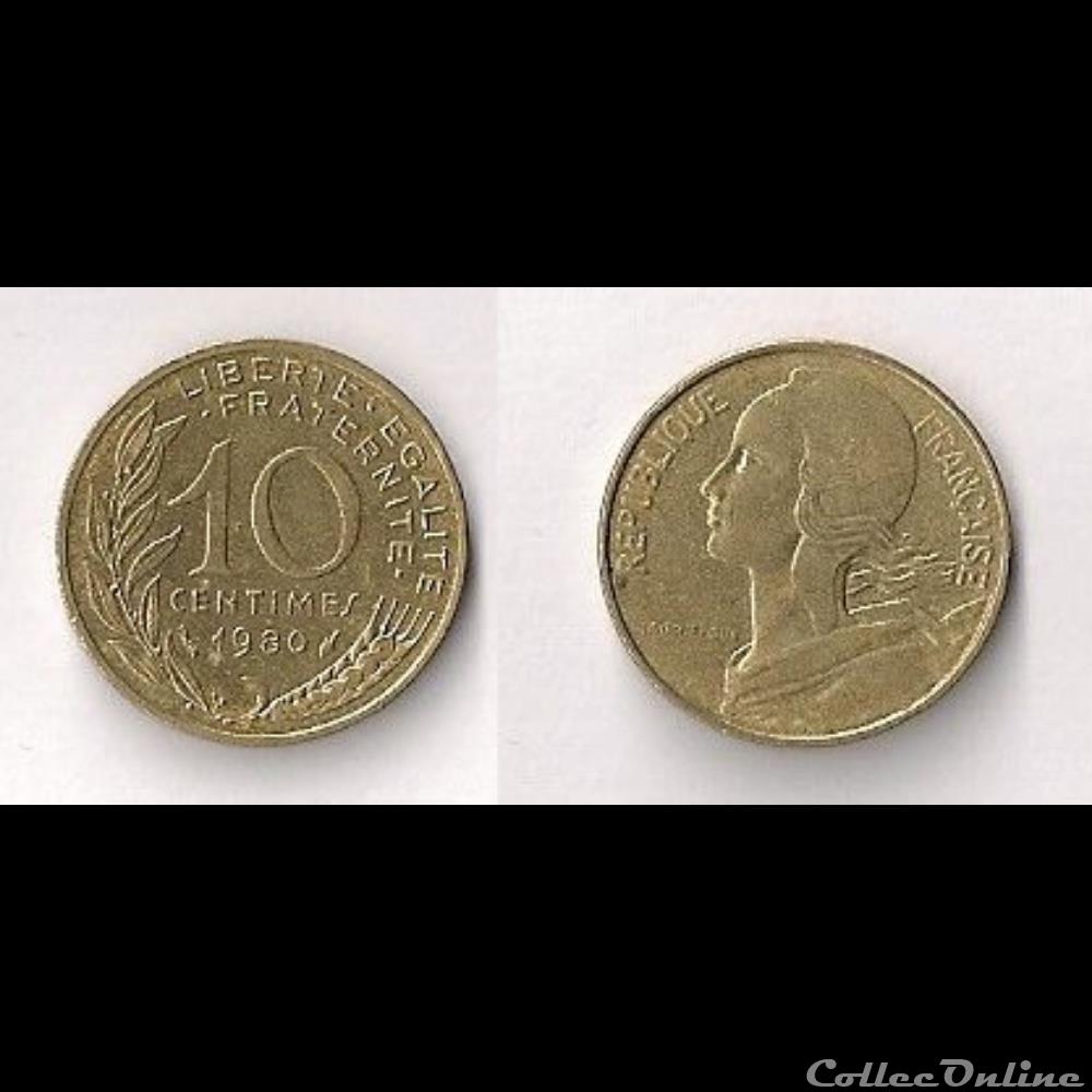 monnaie france moderne 10 cts marianne 1980
